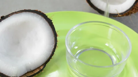 Coconut Oil Stock Footage 134050440
