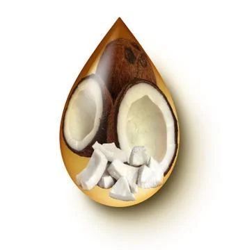Coconut Oil Stock Illustration