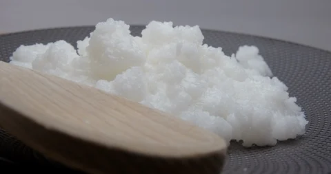 Coconut oil rotating studio close-up Stock Footage 101469478