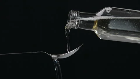Coconut oil in a spoon Stock Footage 168124703