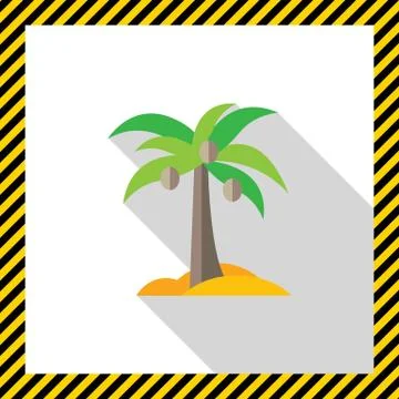 Coconut palm icon Stock-Illustration