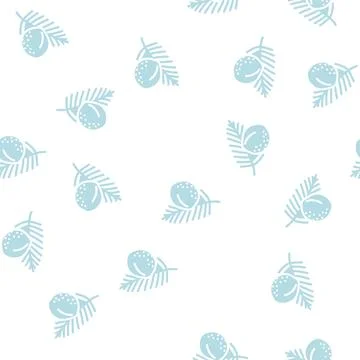 Coconut palm leaf glyph vector seamless pattern 스톡 일러스트