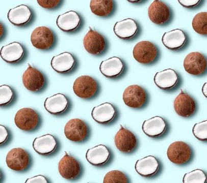 Coconut pattern Foto stock