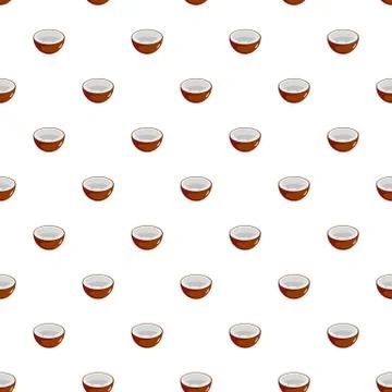 Coconut pattern seamless Stock Illustration