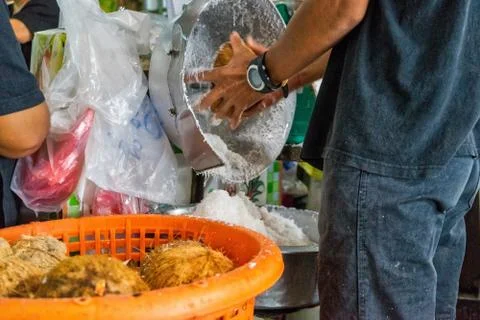 Coconut procedure Stock Photos