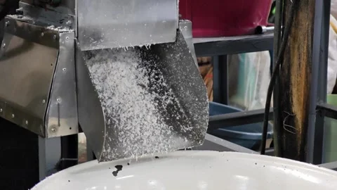 Coconut scraper machine making coconut milk. Stock Footage 310035660
