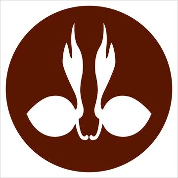 Coconut seeds icon Illustrazione stock