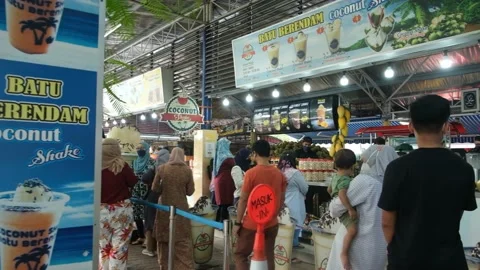 Coconut Shake Batu Berendam Stock Footage 169036727