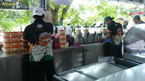 Coconut Shake Batu Berendam Stock Footage 169036829