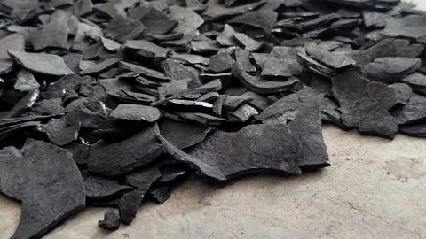 Coconut shell charcoal Stock Footage 336762062