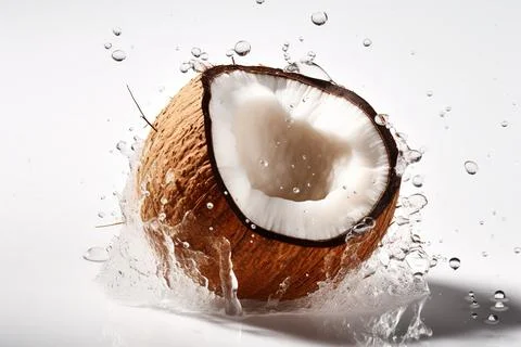 Coconut, summer fruit Stock Photos