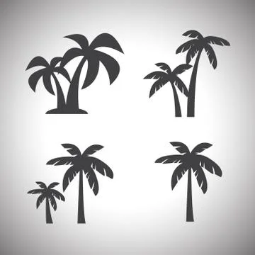 Coconut tree icon Illustrazione stock