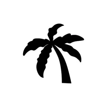 Coconut tree icon vector graphic design illustration Stock-Illustration