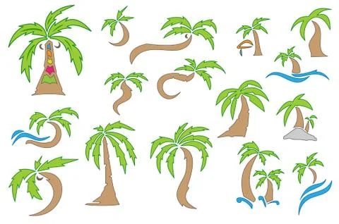 Coconut tree Stock Illustration
