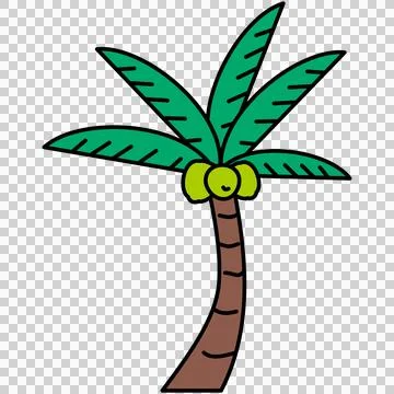 Coconut tree Stock-Illustration