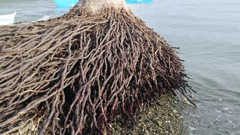 Coconut Tree Root on the beach 動画素材 289542065