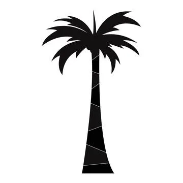 Coconut tree vector icon design logo Stock Illustration