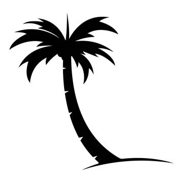 Coconut tree vector icon design logo Stock Illustration