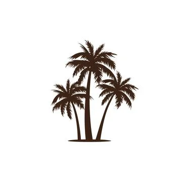 Coconut tree vector Stock Illustration