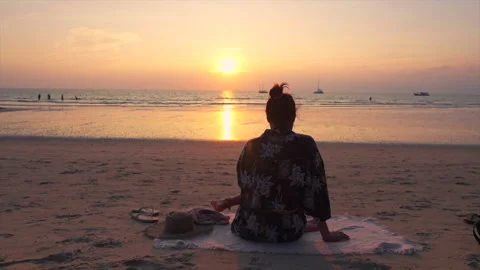 Coconut trees and summer beach in Phuket Stock Footage 273863399