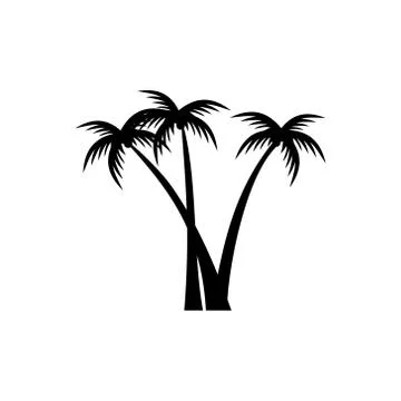 Coconut trees vector Stock Illustration