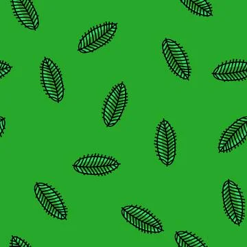 Coconut tropical leaf vector seamless pattern イラスト素材
