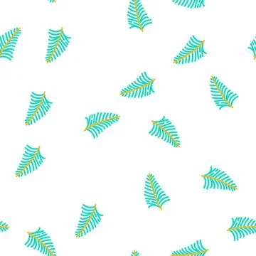 Coconut tropical leaf vector seamless pattern 스톡 일러스트