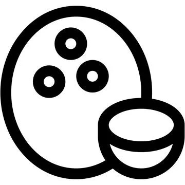 Coconut Vector Icon Design Illustration Stock Illustration