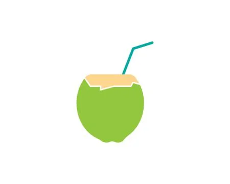 Coconut vector icon illustration design Stock Illustration