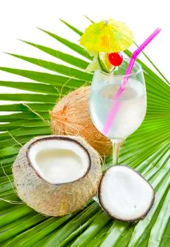 Coconut water. Stock Photos