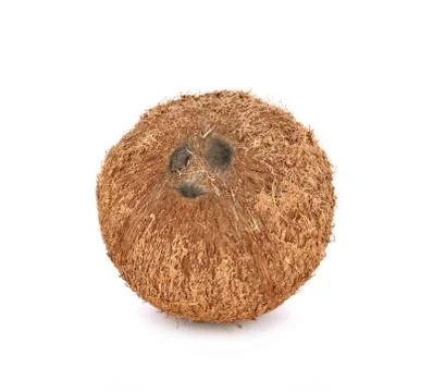 Coconut on white background Stock Photos