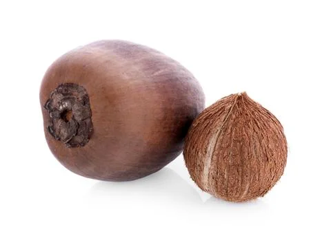 Coconut on a white background Stock Photos
