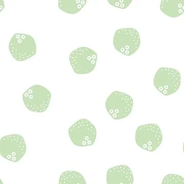 Coconut white glyph vector seamless pattern Stock Illustration