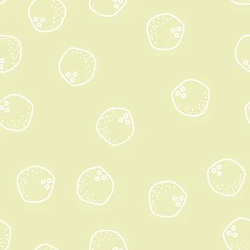 Coconut white line vector seamless pattern イラスト素材