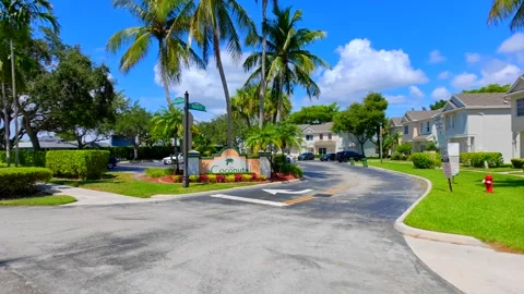 Coconuts community Weston Florida Stockbeeldmateriaal 343426620