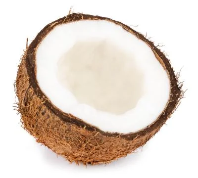 Coconuts isolated on the white background  with clipping path Stock Photos