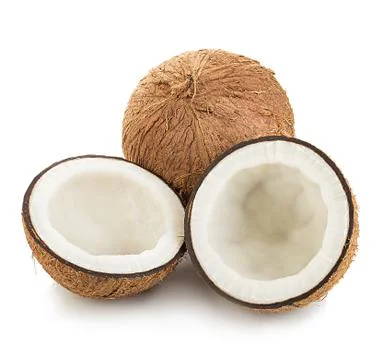 Coconuts isolated on white background Stock Photos