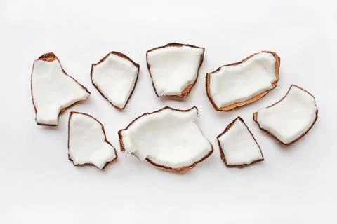 Coconuts isolated on the white background. Foto stock