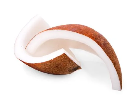 Coconuts isolated on the white background Stock Photos