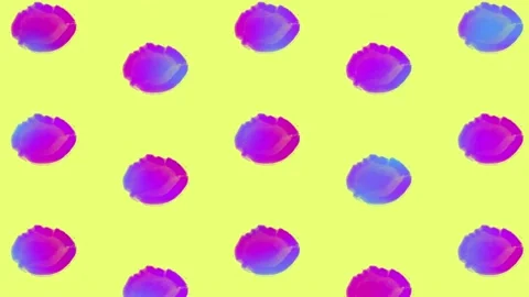 Coconuts pattern in vibrant gradient holographic neon colors. Concept art Stockbeeldmateriaal 167486276