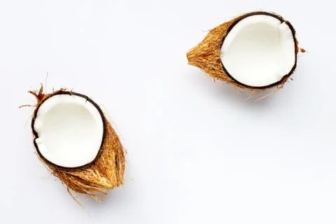 Coconuts on white background. 스톡 사진