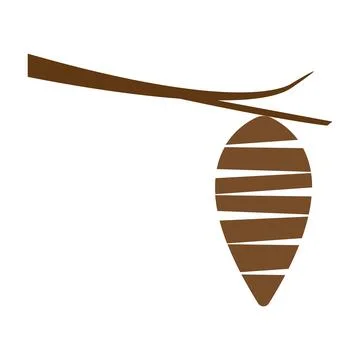 Cocoon icon Stock Illustration
