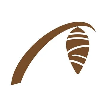 Cocoon icon Illustrazione stock