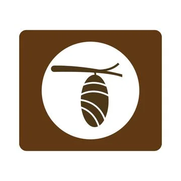 Cocoon icon Stock Illustration