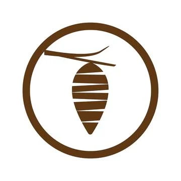 Cocoon icon Stock Illustration