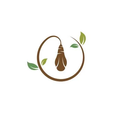 Cocoon vector icon illustrtion design Stock Illustration