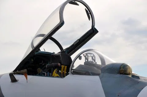 The cocpit of the figher Foto stock