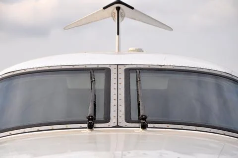 The cocpit of the plane Stock Photos