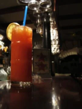 Coctail on the bar 스톡 사진