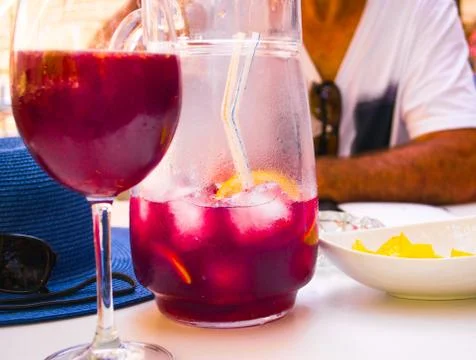 Coctail rouge. Stock Photos